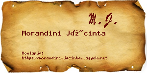 Morandini Jácinta névjegykártya